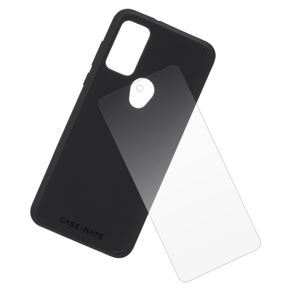 Case-Mate Protection Pack Tough Case and Glass Screen Protector for Motorola Moto G Play (2023)