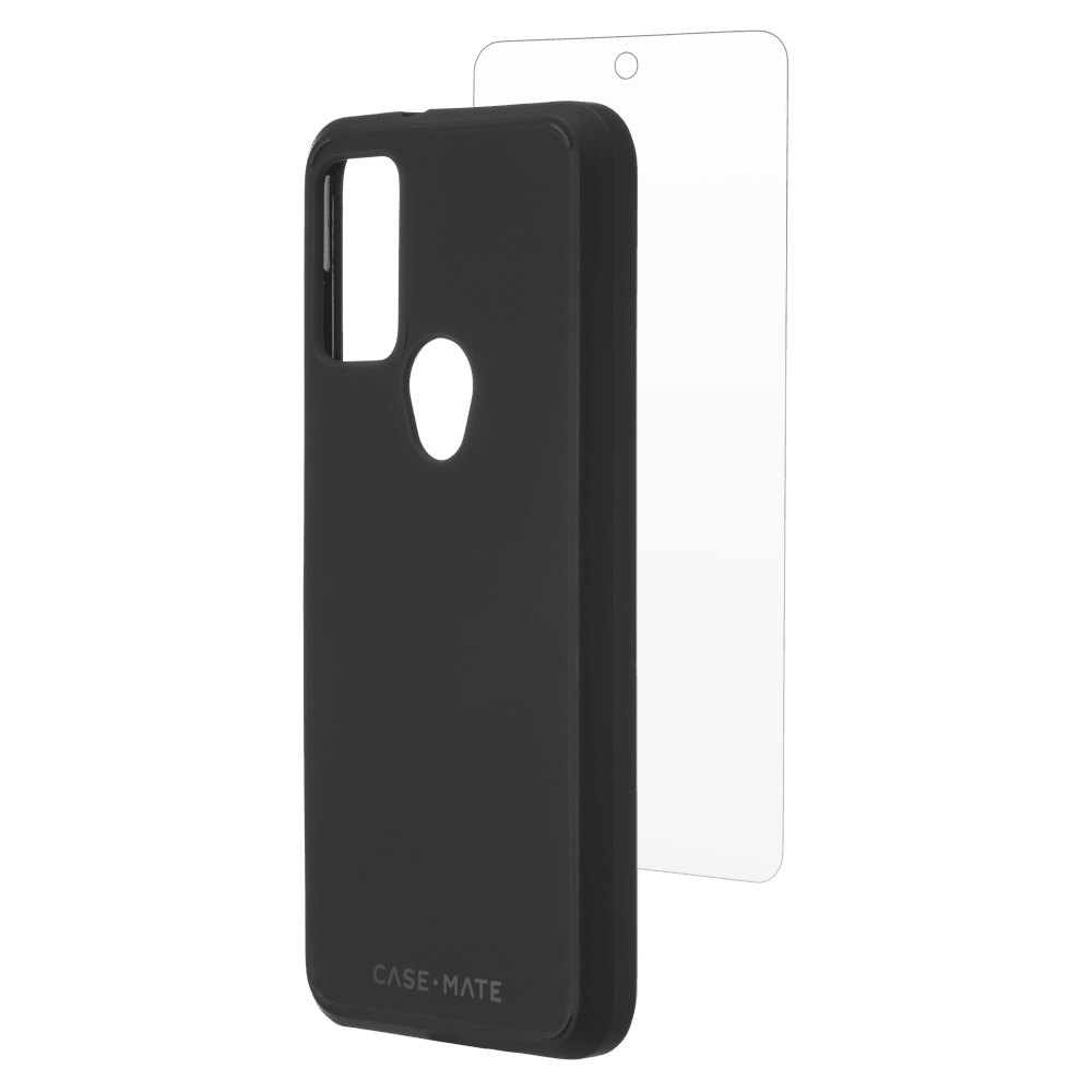 Case-Mate Protection Pack Tough Case and Glass Screen Protector for Motorola Moto G Play (2023)