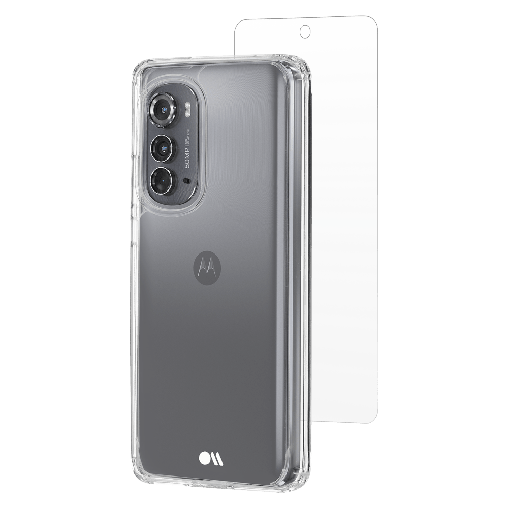 Protection Pack Tough Case and Glass Screen Protector for Motorola Moto Edge (2022)