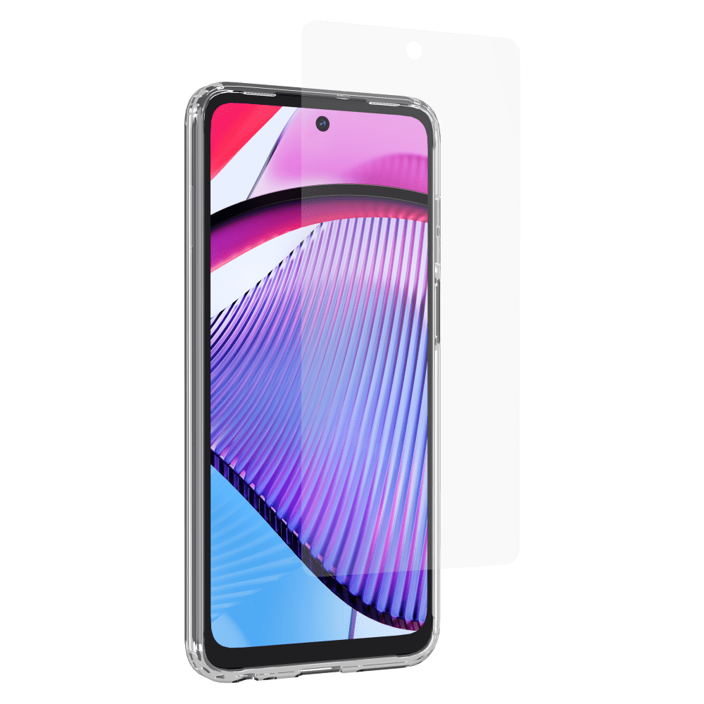 Case-Mate Protection Pack Tough Case and Glass Screen Protector for Motorola Moto G Power 5G (2023)