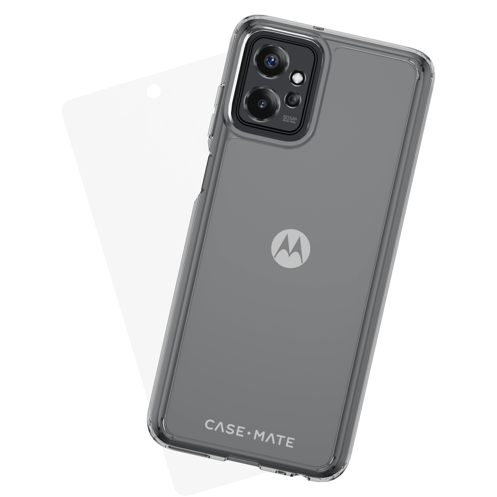 Case-Mate Protection Pack Tough Case and Glass Screen Protector for Motorola Moto G Power 5G (2023)