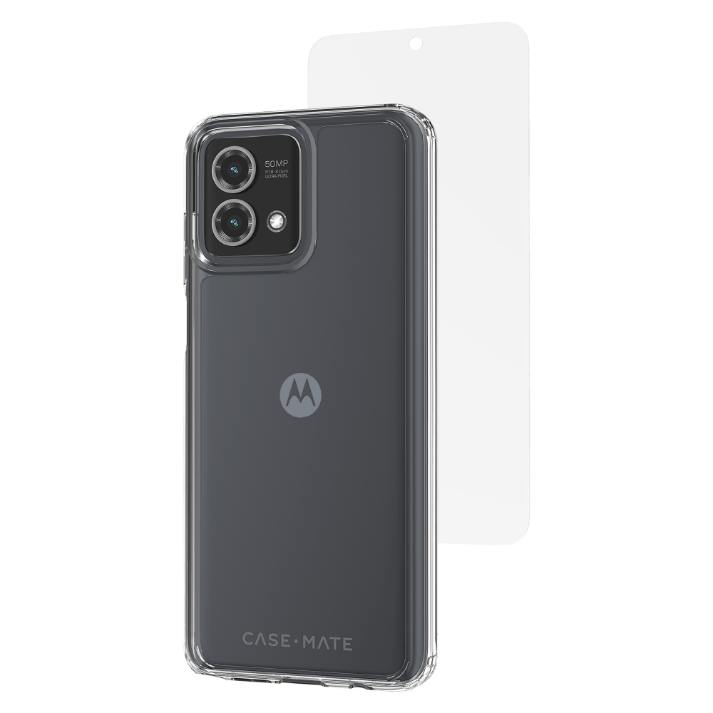 Case-Mate Protection Pack Tough Case and Glass Screen Protector for Motorola Moto G Stylus 5G (2023) / Moto G Stylus (2023)