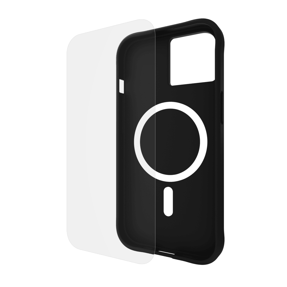 Case-Mate Protection Pack Tough Case and Glass Screen Protector for Apple iPhone 15 / iPhone 14 / iPhone 13 Black