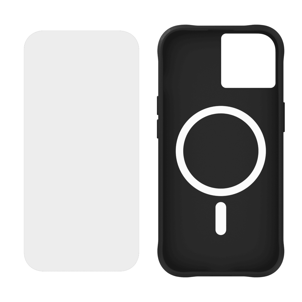 Case-Mate Protection Pack Tough Case and Glass Screen Protector for Apple iPhone 15 / iPhone 14 / iPhone 13