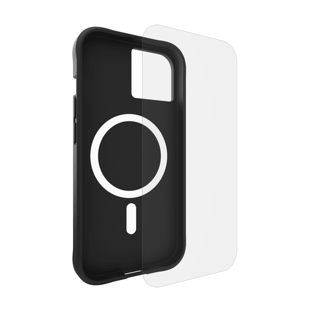 Case-Mate Protection Pack Tough Case and Glass Screen Protector for Apple iPhone 15 / iPhone 14 / iPhone 13