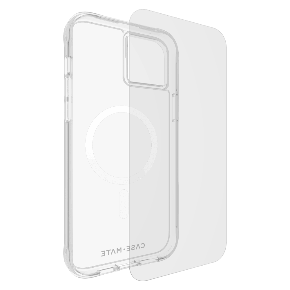 Case-Mate Protection Pack Tough Case and Glass Screen Protector for Apple iPhone 15 Plus