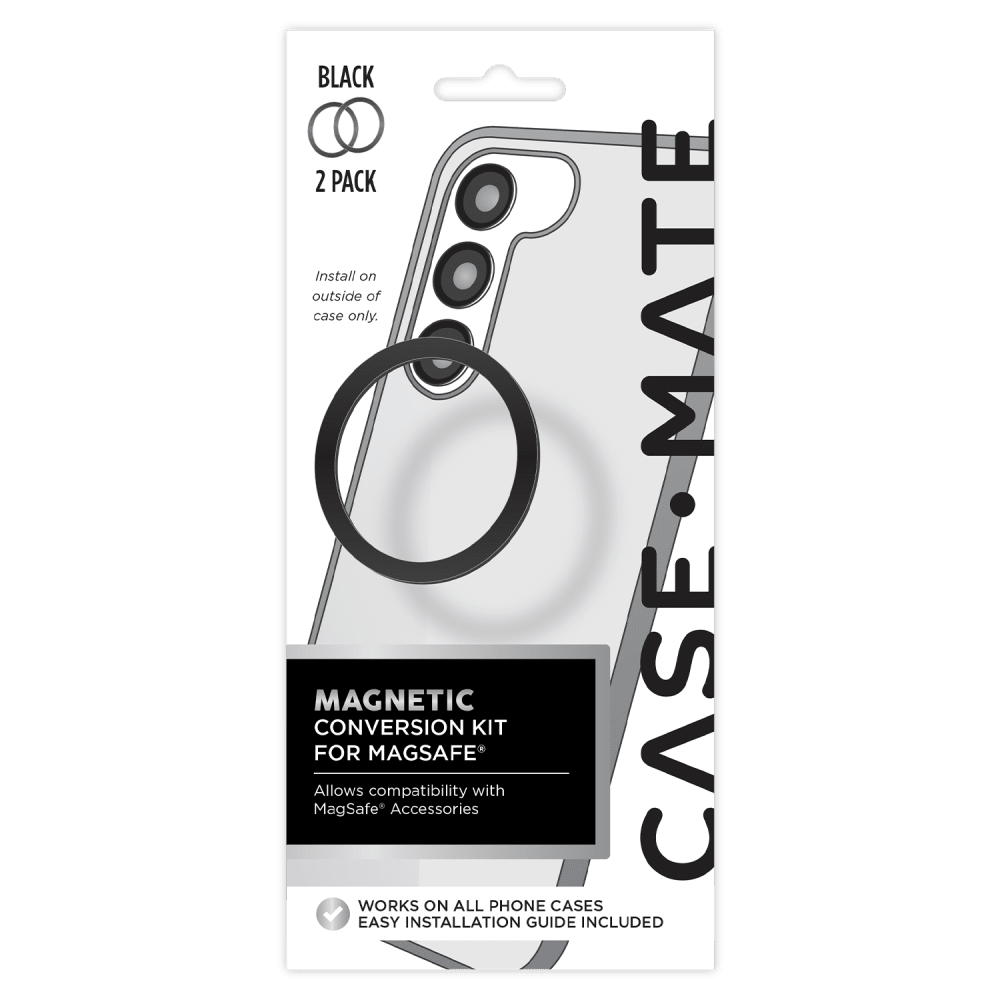 Case-Mate Magnetic Conversion Kit for MagSafe (2 Pack) Black