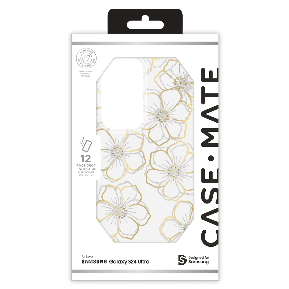 Case-Mate Floral Gems Case for Samsung Galaxy S24 Ultra