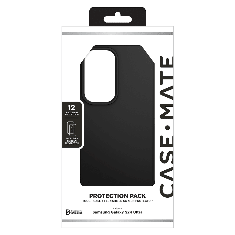 Case-Mate Protection Pack Tough Case and Glass Screen Protector for Samsung Galaxy S24 Ultra