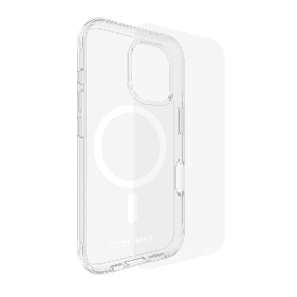 Case-Mate Protection Pack Tough Case and Glass Screen Protector for Apple iPhone 16