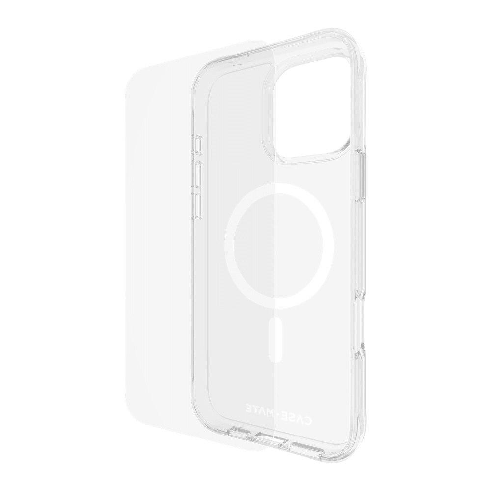 Case-Mate Protection Pack Tough MagSafe Case and Glass Screen Protector for Apple iPhone 16 Pro Max