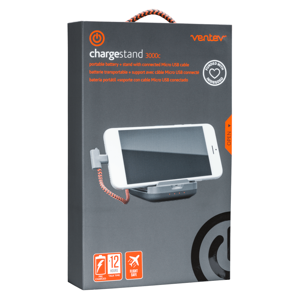 Ventev chargestand 3000c Backup Battery / Dock for Micro USB Devices