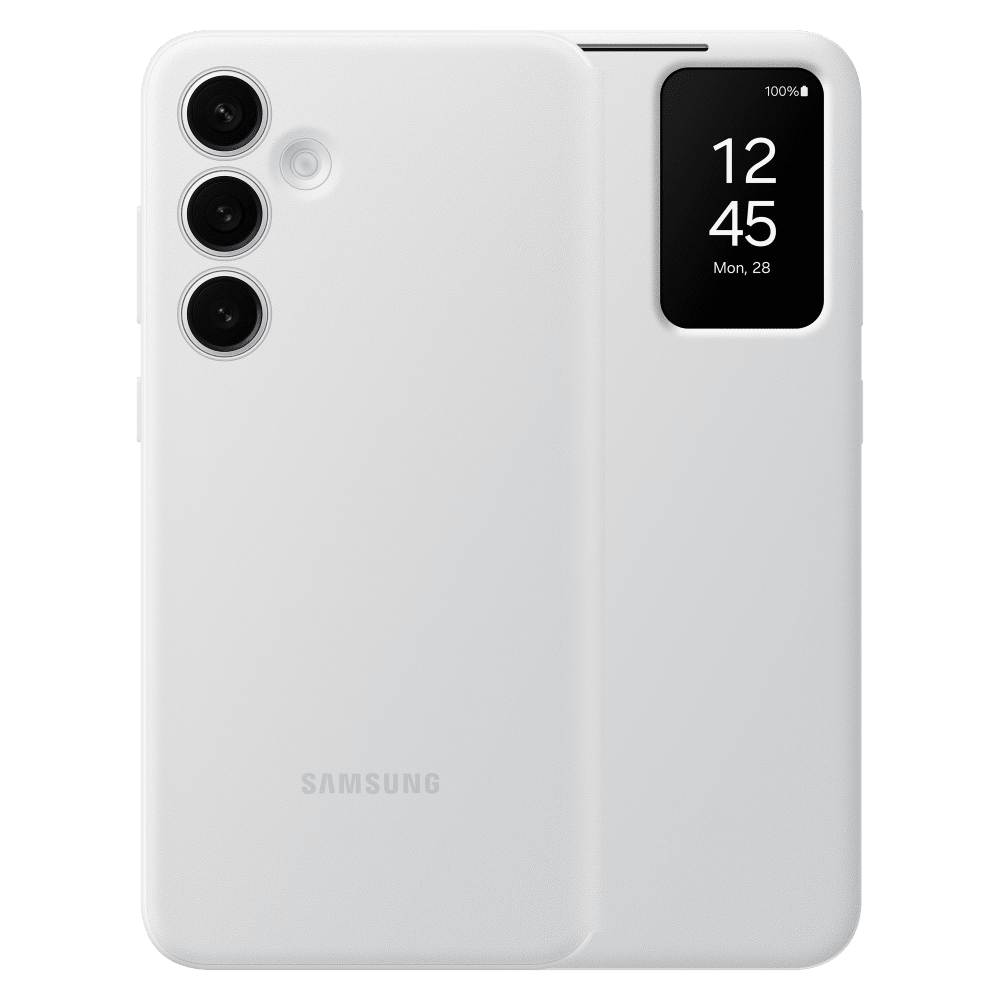 Samsung Smart View Wallet Case for Samsung Galaxy S24 Plus White