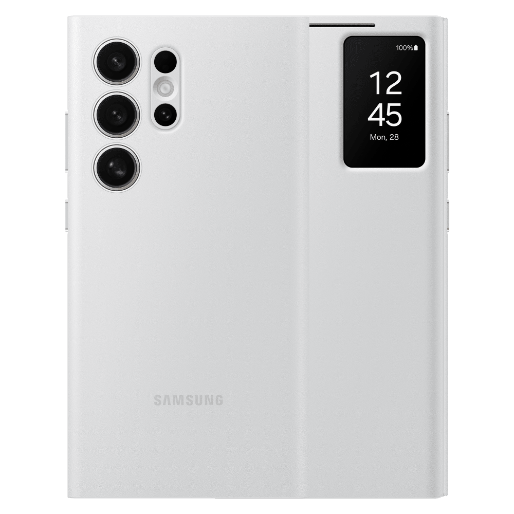 Samsung Smart View Wallet Case for Samsung Galaxy S24 Ultra White