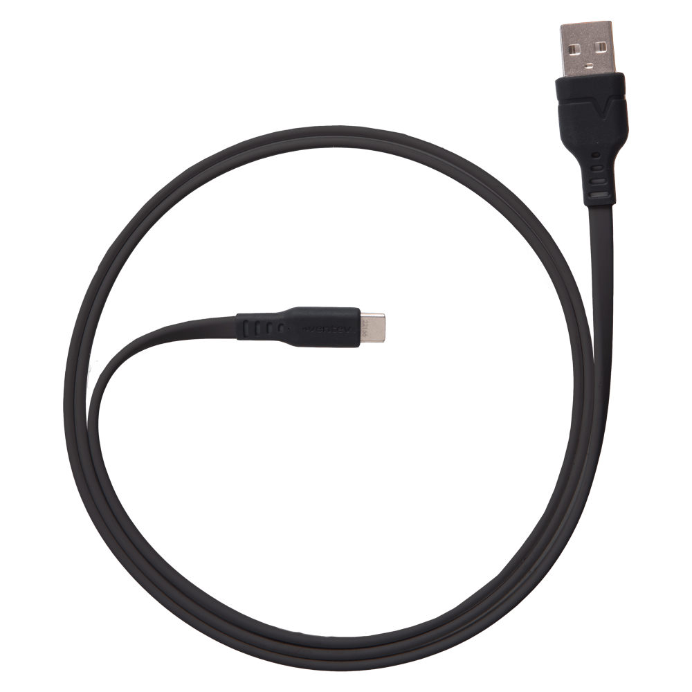 Ventev Chargesync Flat USB A to USB C Cable 3.3ft