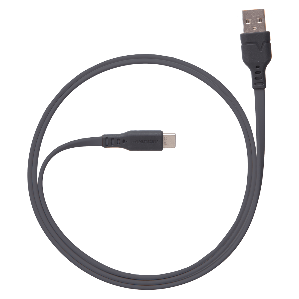 Ventev Chargesync Flat USB A to USB C Cable 3.3ft
