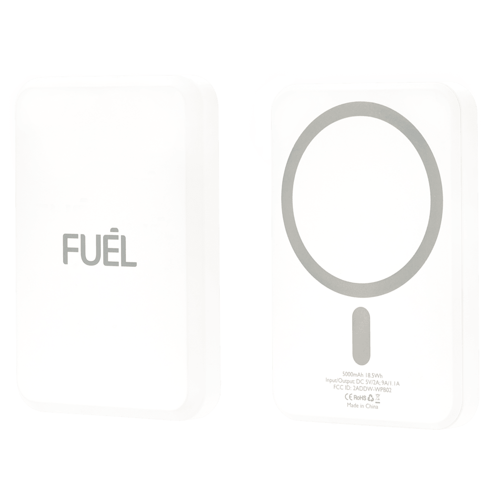 Case-Mate FUEL Wireless MagSafe Wireless Battery Pack 5,000 mAh White