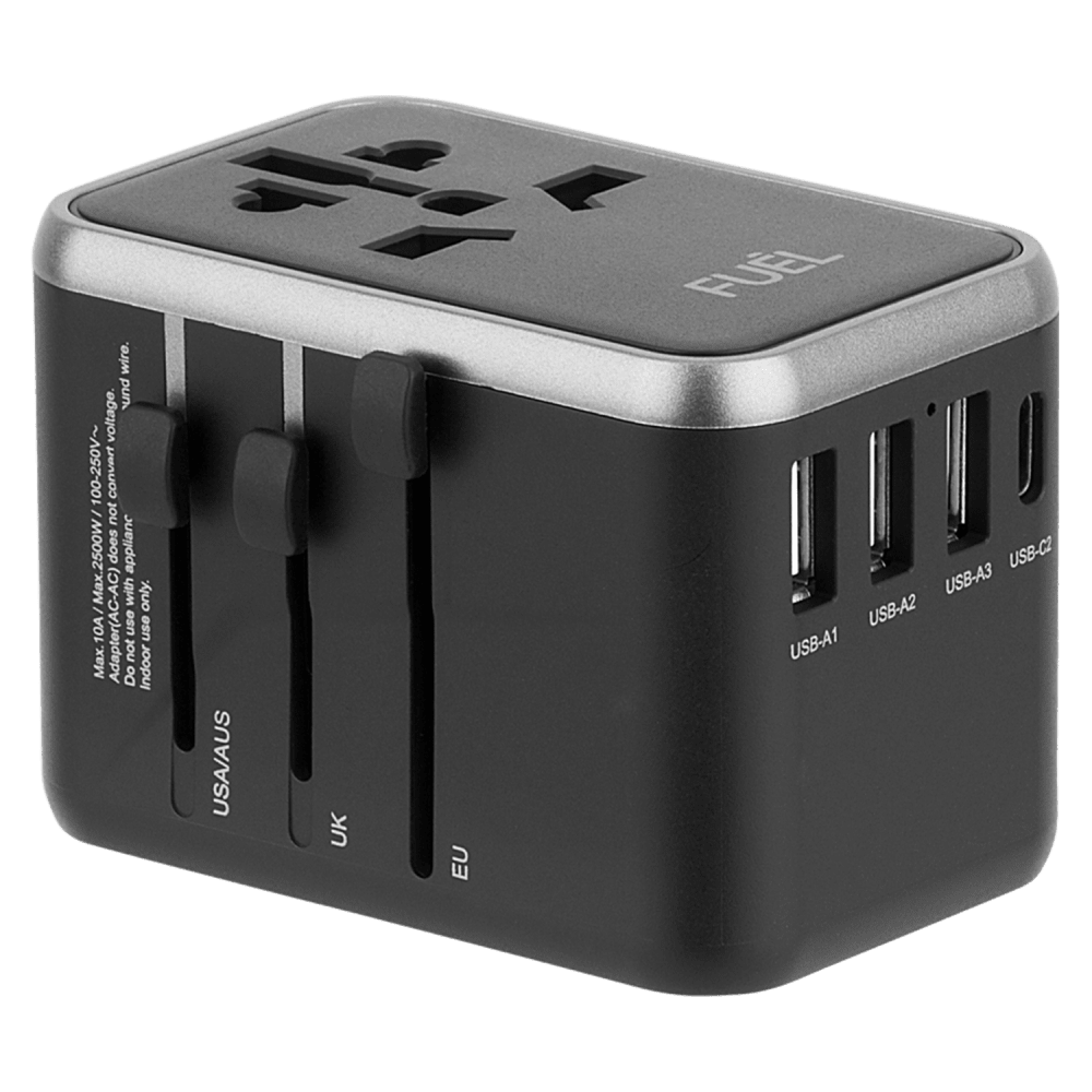 Case-Mate Fuel World Travel Adapter 20W Black