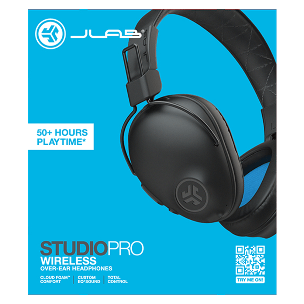 JLab Studio Pro Over Ear Wireless Headphones Black
