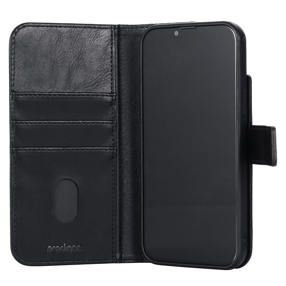 prodigee Folio Wallet MagSafe Case for Apple iPhone 15 / 14 / 13 Black