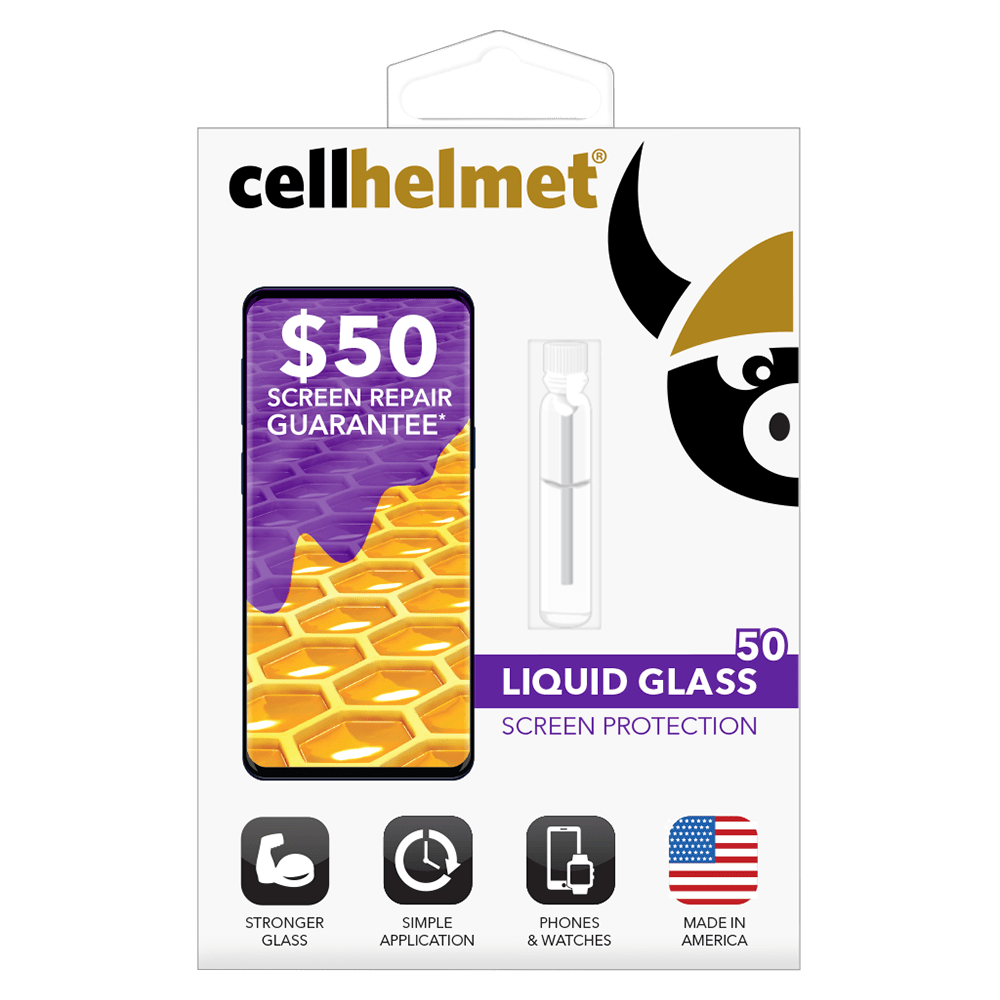 Cellhelmet Liquid Glass $50 Guarantee Screen Protection for Phones