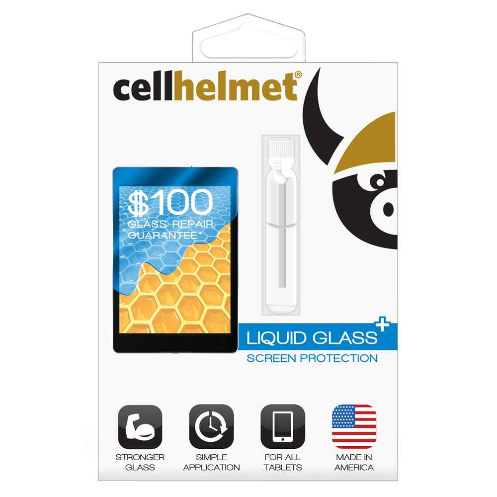 Cellhelmet Liquid Glass Plus $100 Guarantee Screen Protection for Tablets