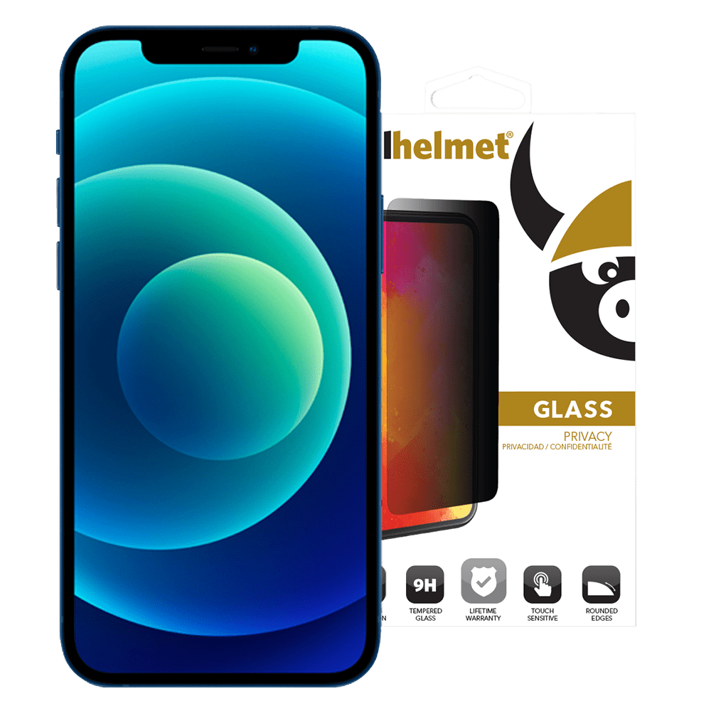 cellhelmet Privacy Tempered Glass Screen Protector for Apple iPhone 12 / 12 Pro Privacy