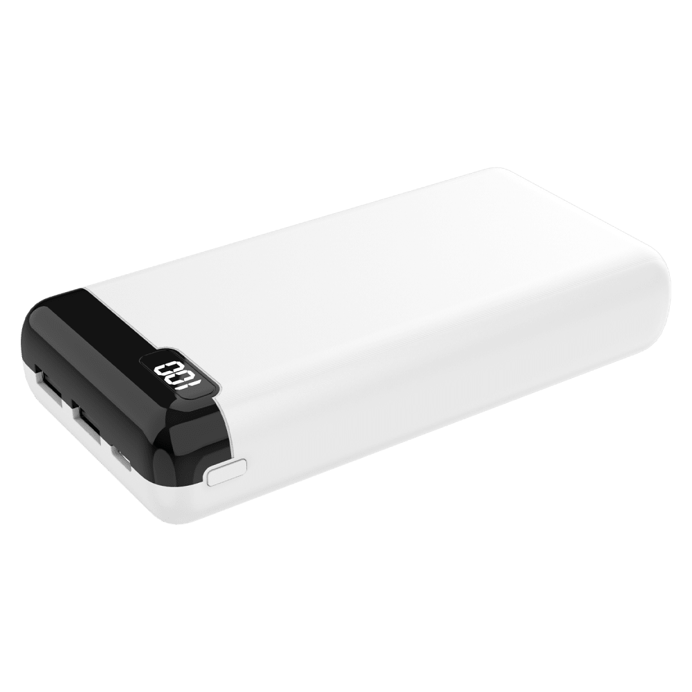 cellhelmet Power Bank Two Type A Ports and One Type C 20W PD and 18W QC 20,000 mAh White