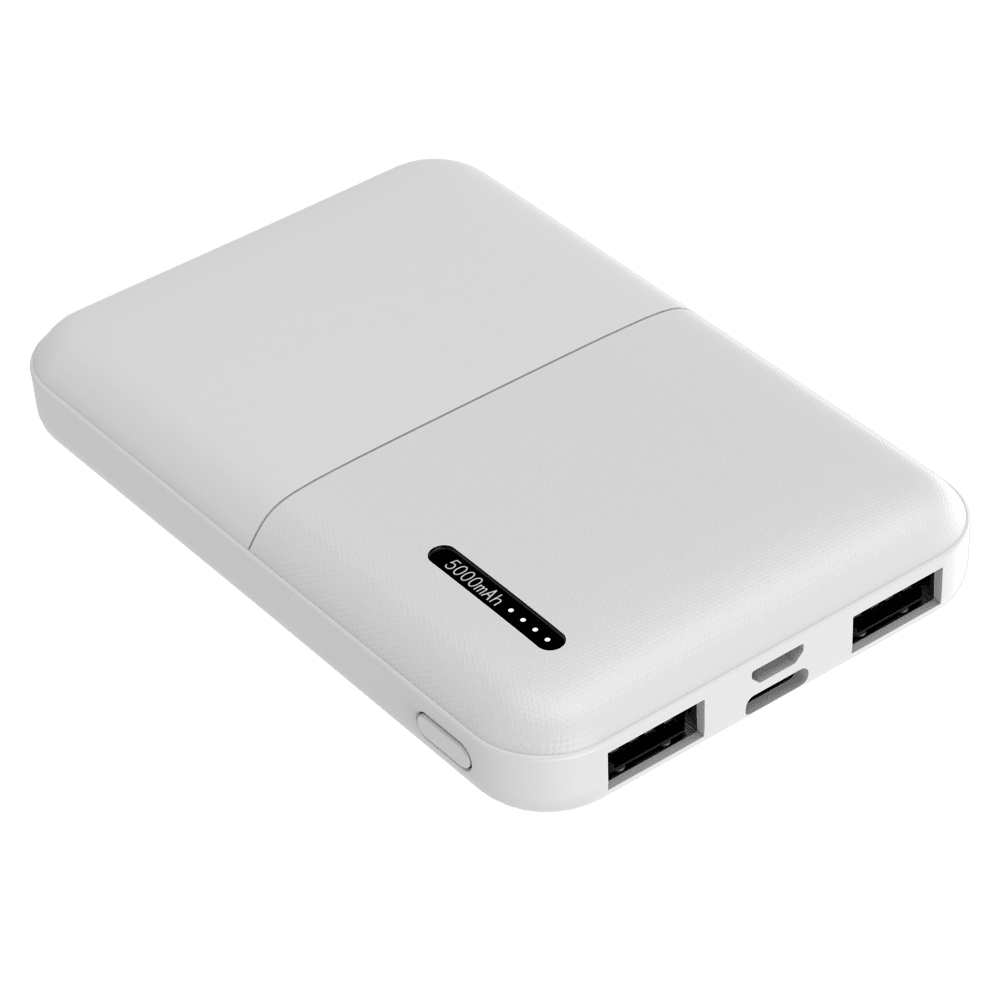 cellhelmet Dual Port Power Bank 5,000 mAh White