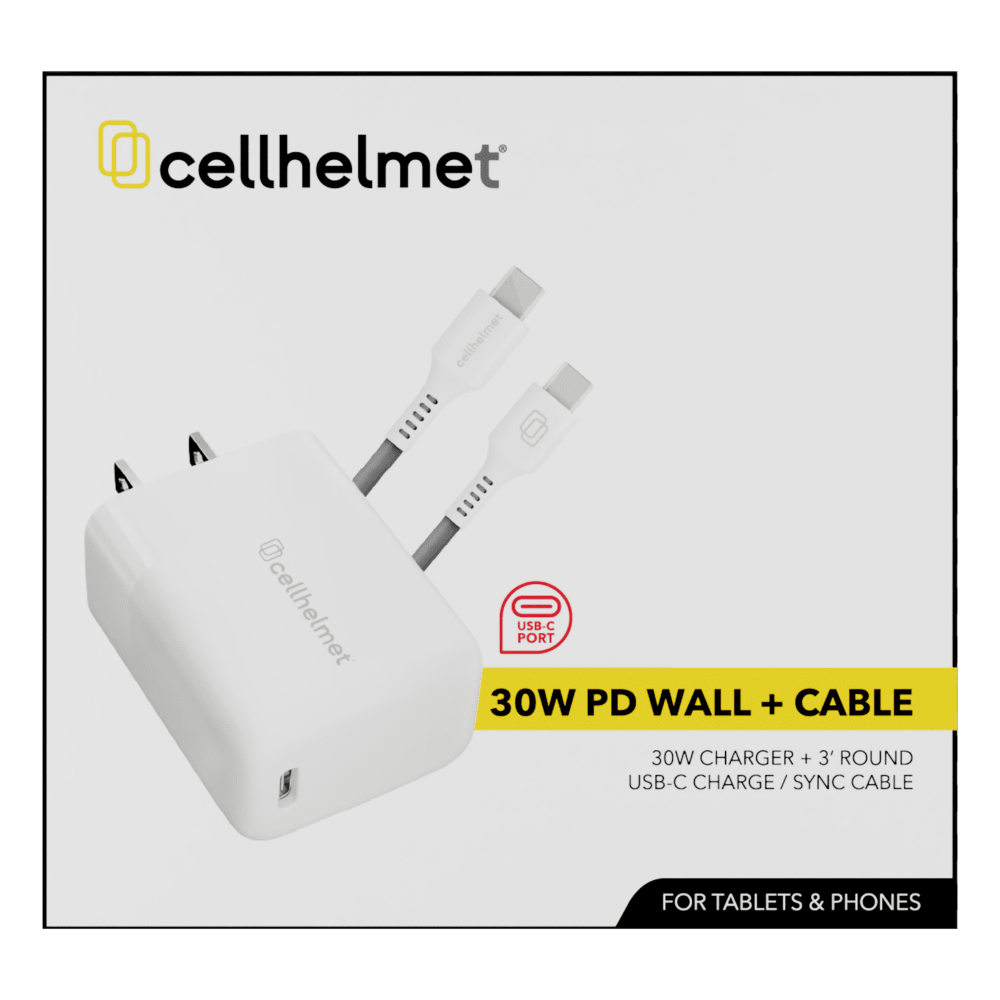 Cellhelmet Wall Charger 30W PD with USB C to USB C Cable