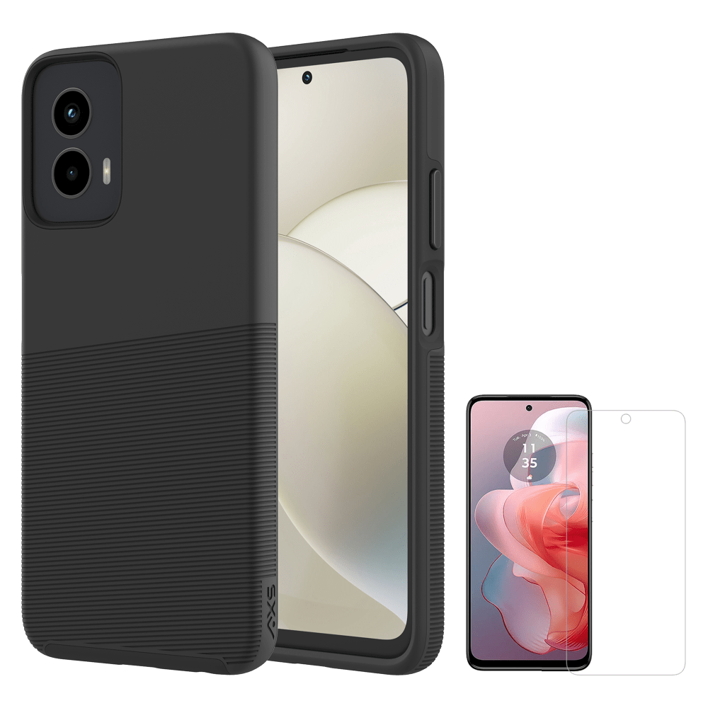 AXS PROTech Plus Case and ARMORGlass Screen Protector for Motorola Moto G Power 5G (2024)