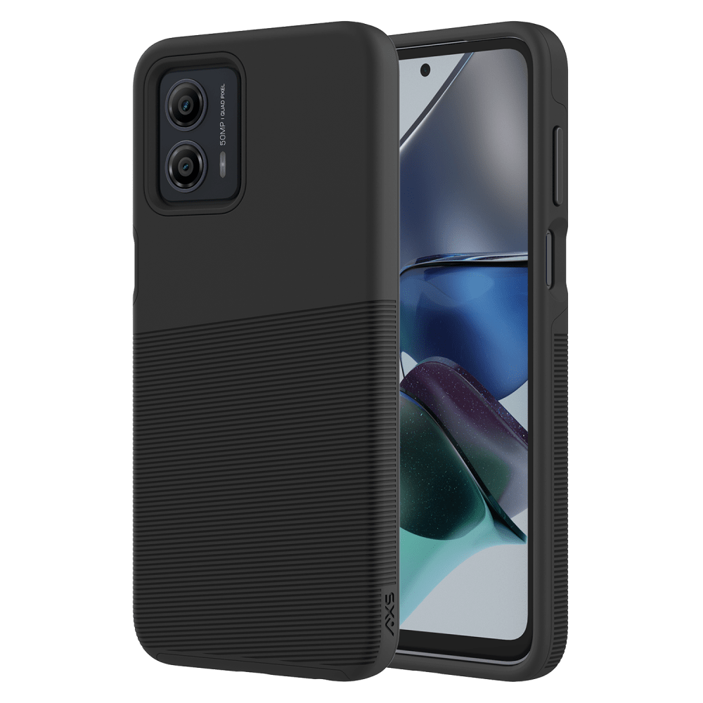 AXS PROTech Plus Case and Glass Screen Protector for Motorola Moto G 5G (2023) Black