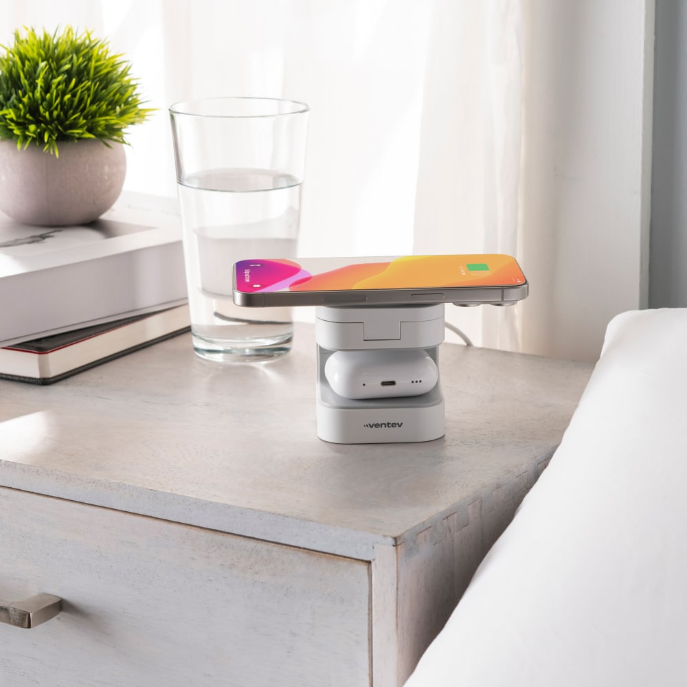 Ventev 15W Qi2 Wireless Charging Cube 2-in-1