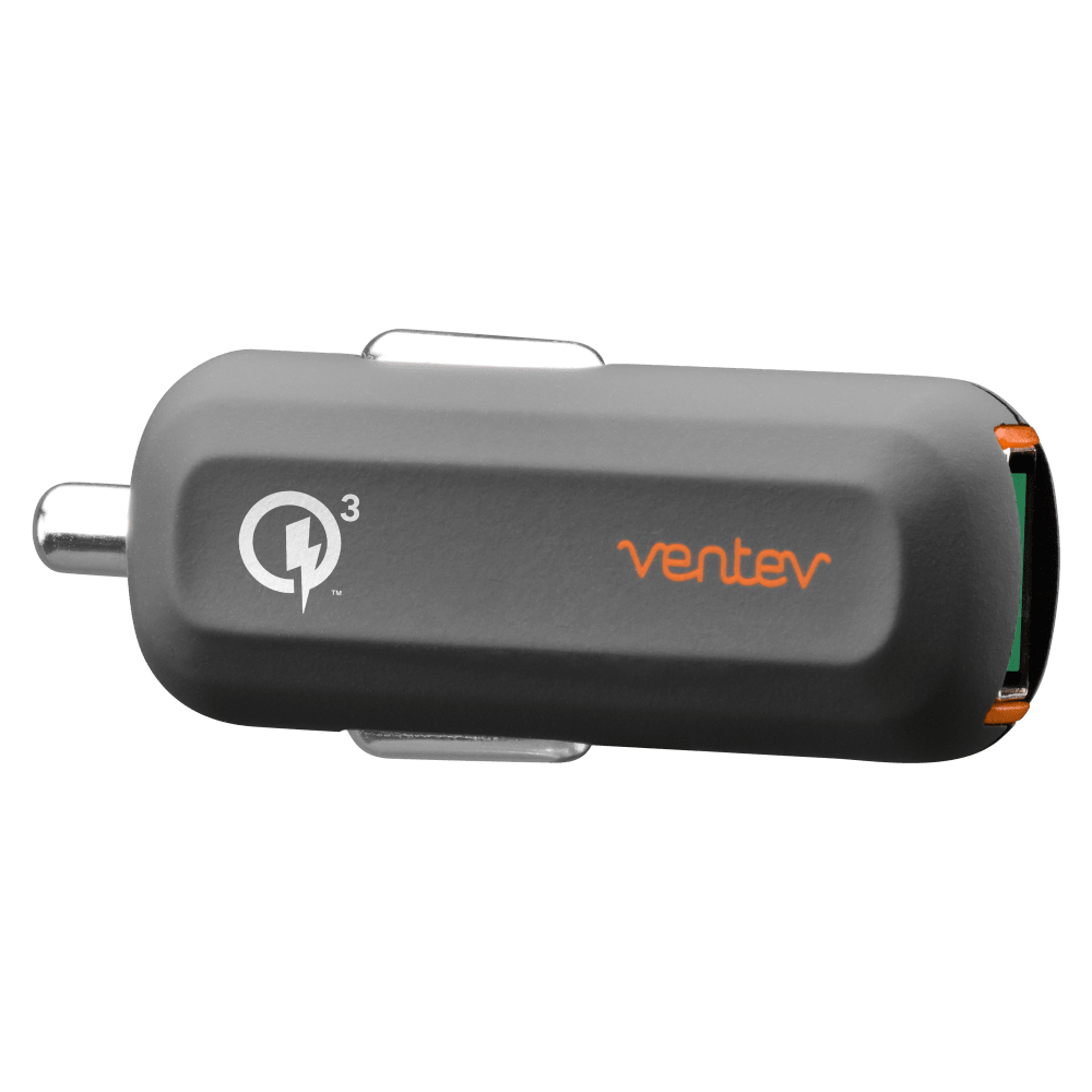 Ventev QC3.0 24W dashport rq1300 mini Car Charger and USB A to USB C Cable 3.3ft