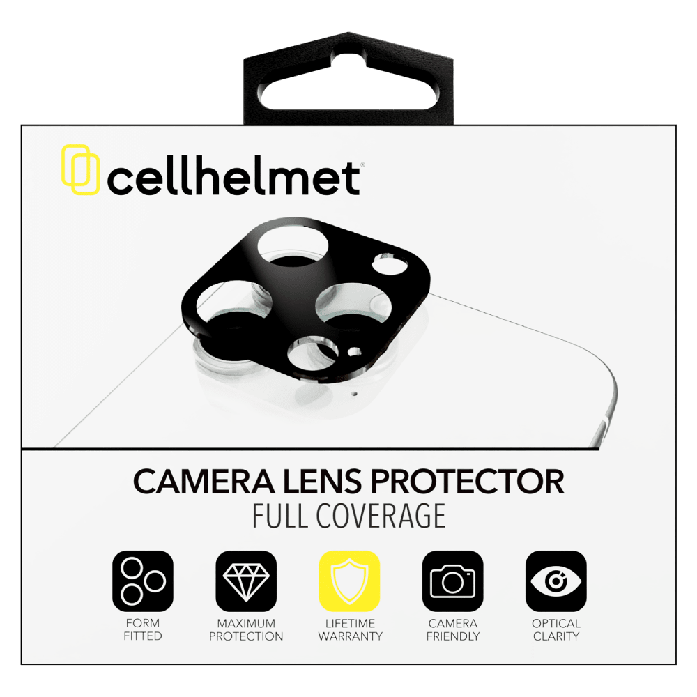 Cellhelmet Tempered Glass Camera Screen Protector (One Piece) for Apple iPhone 16 Pro / iPhone 16 Pro Max