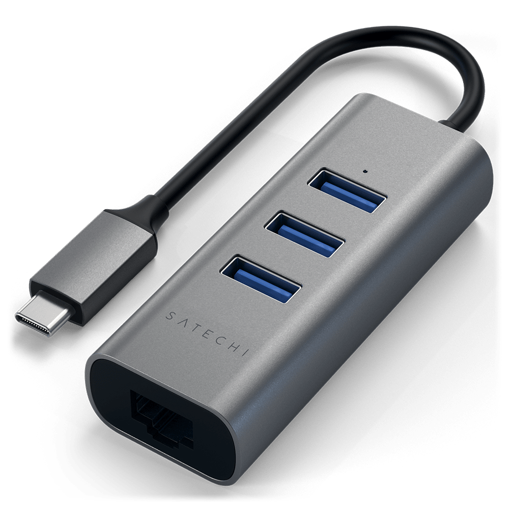 Satechi Type C 2 in 1 USB Hub with Ethernet