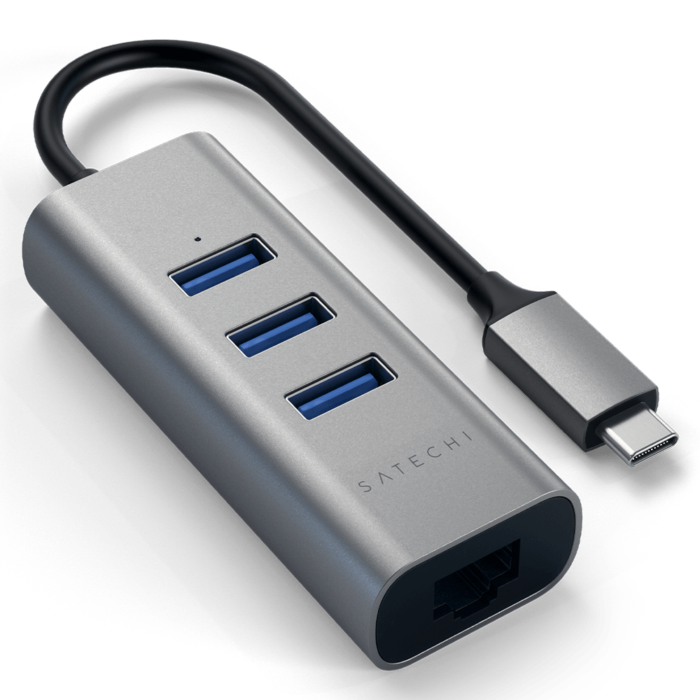Satechi Type C 2 in 1 USB Hub with Ethernet