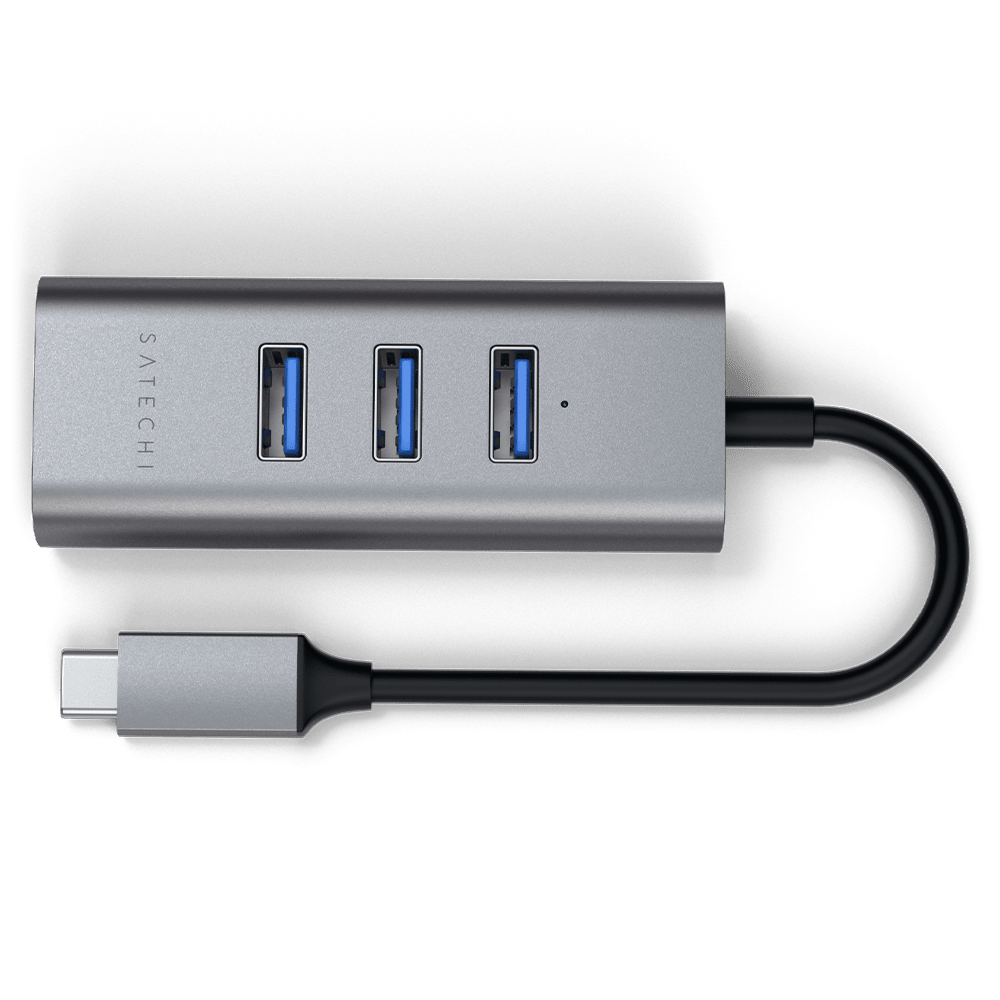 Satechi Type C 2 in 1 USB Hub with Ethernet