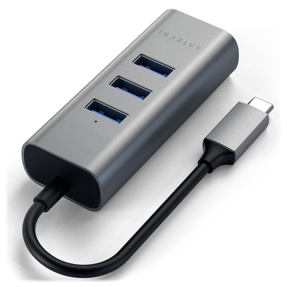 Satechi Type C 2 in 1 USB Hub with Ethernet