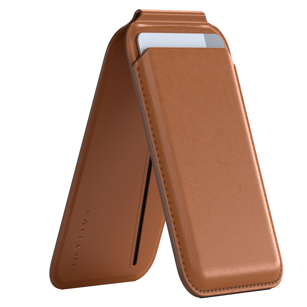 Satechi Vegan Leather Magnetic Wallet Stand