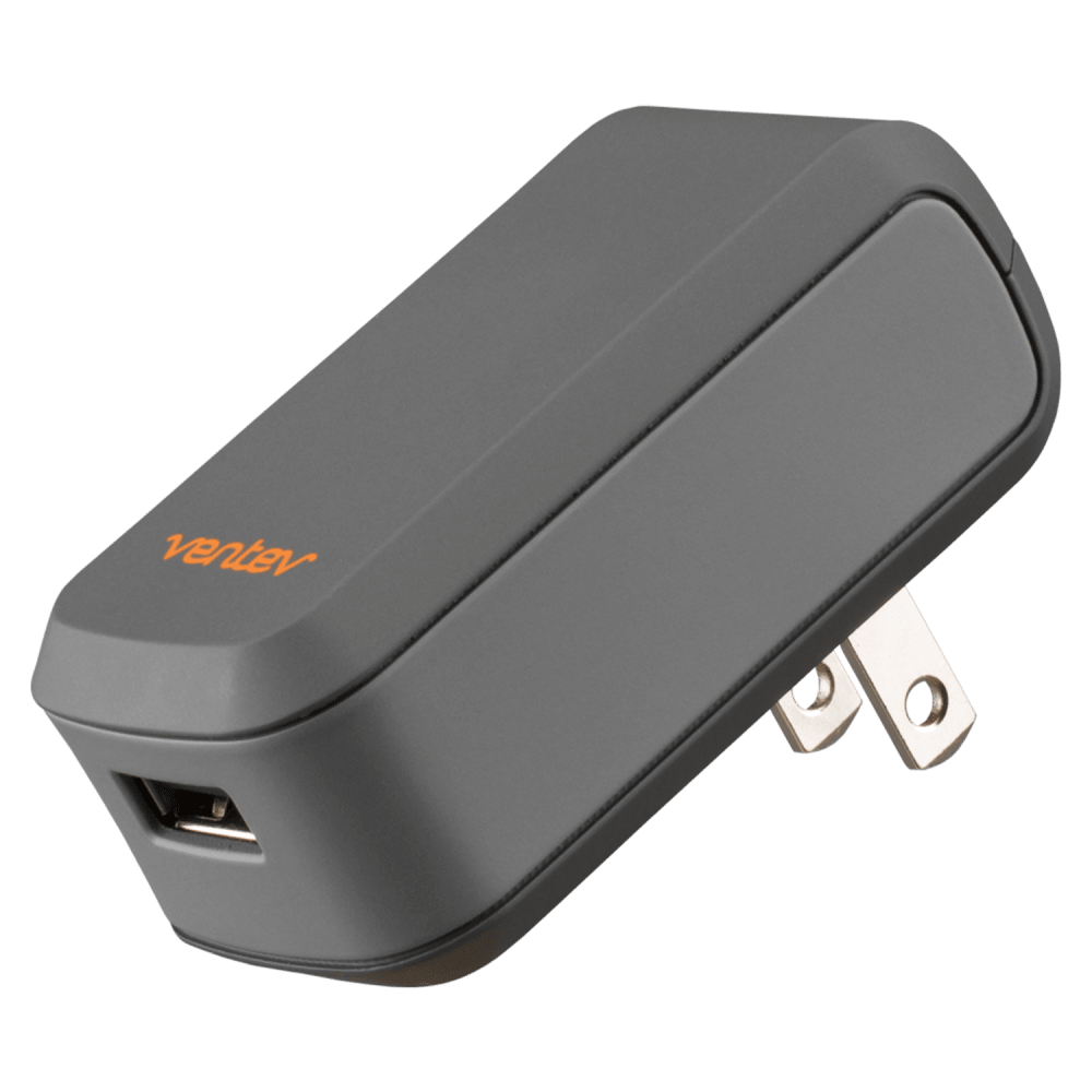 Ventev 12W wallport r1240 Wall Charger and USB A to Apple Lightning Cable 3.3ft Gray