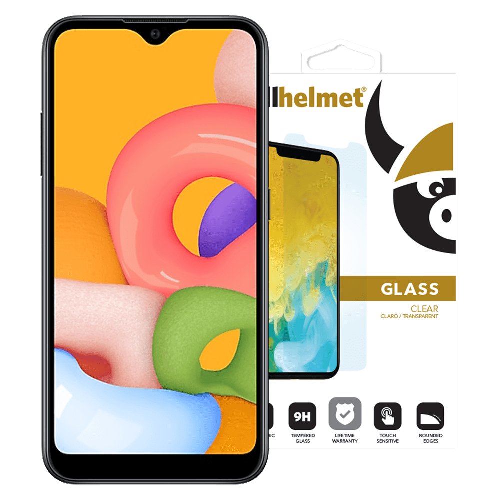 cellhelmet Tempered Glass Screen Protector for Samsung Galaxy A01 Clear