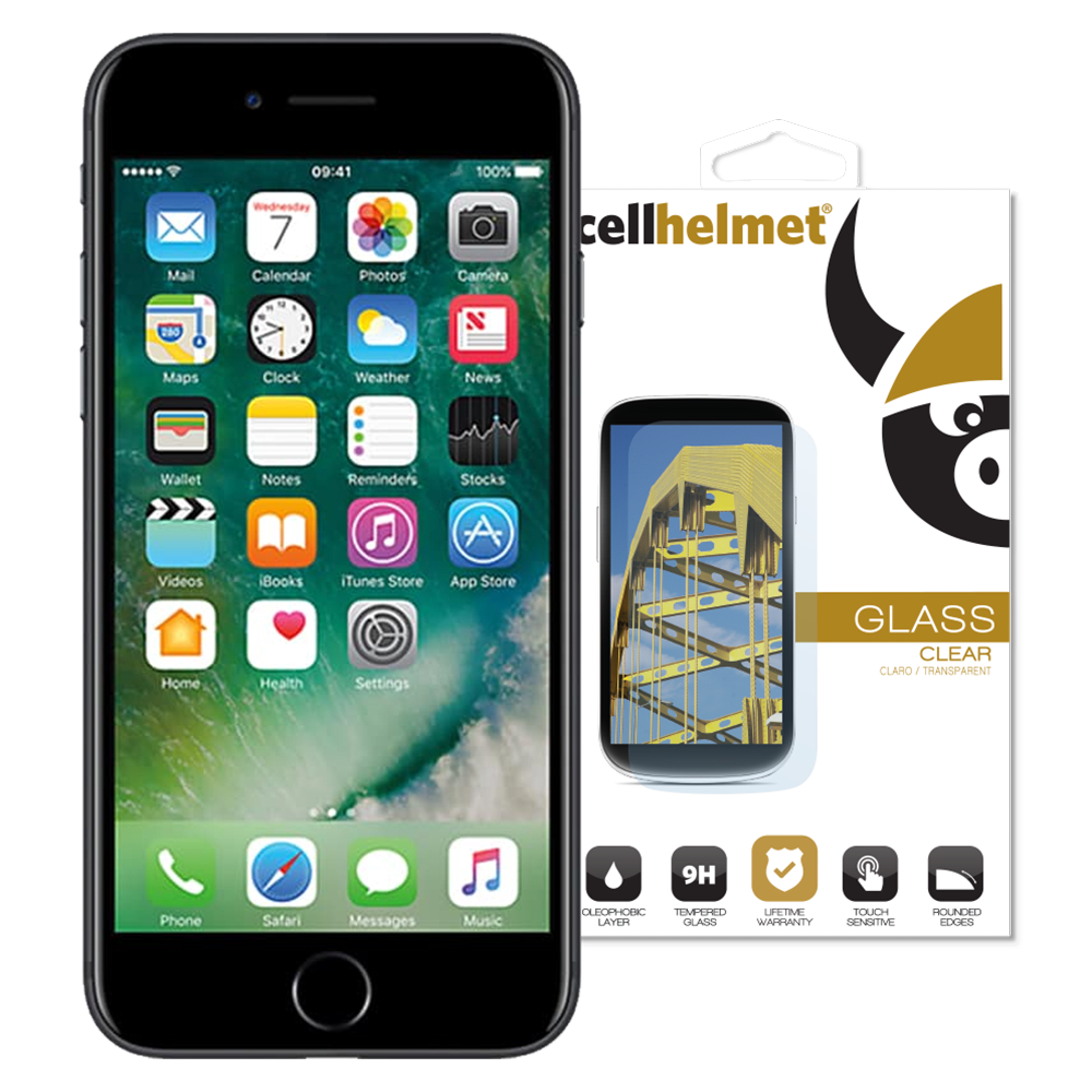 cellhelmet Tempered Glass Screen Protector for Apple iPhone 8 Plus / 7 Plus Clear