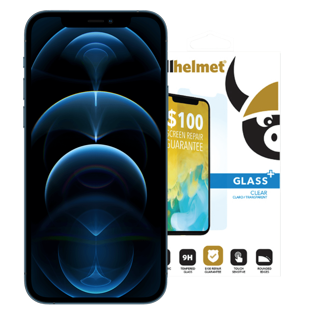 cellhelmet Tempered Glass Plus $100 Guarantee Screen Protection for Apple iPhone 12 / 12 Pro Clear