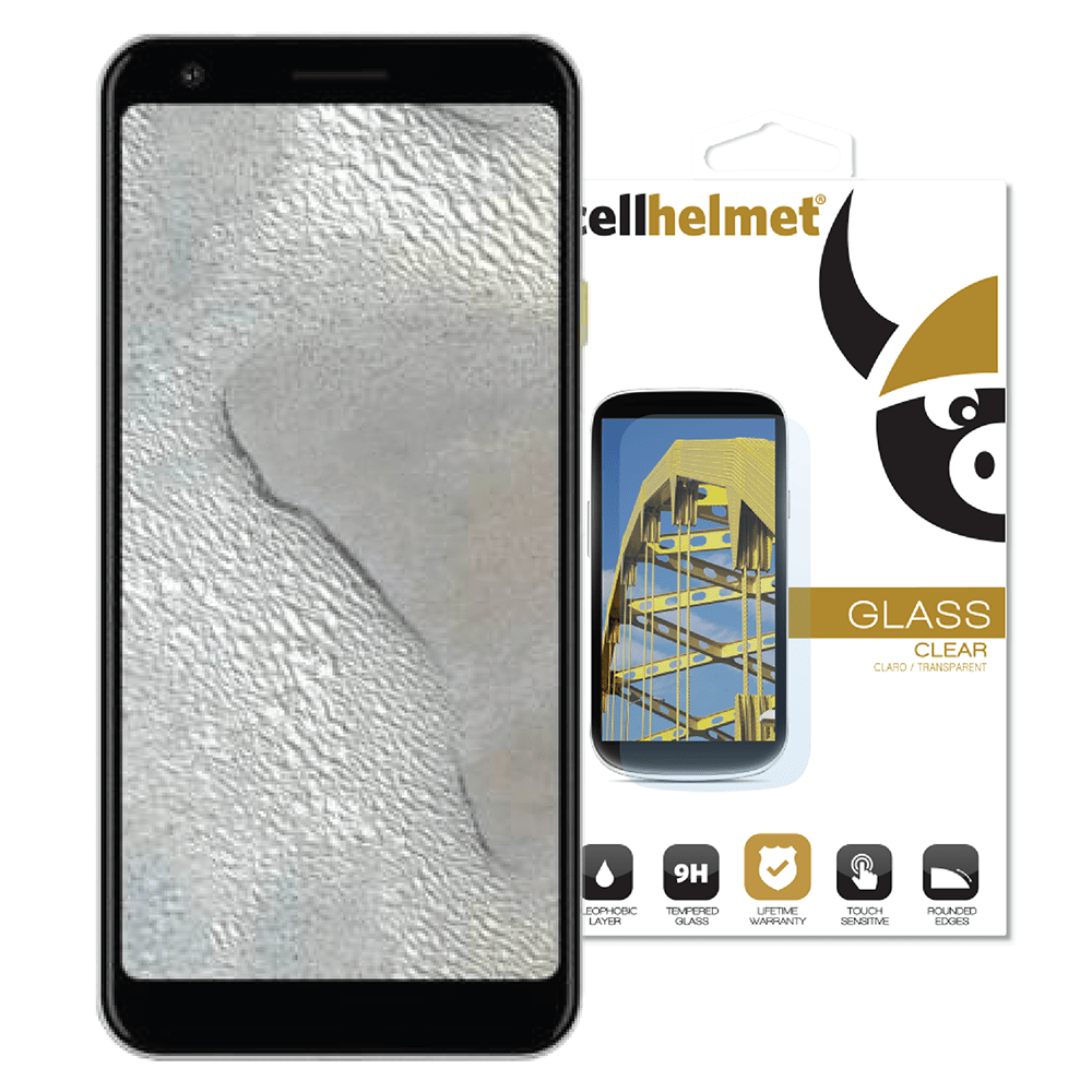 cellhelmet Tempered Glass Screen Protector for Google Pixel 3A XL Clear
