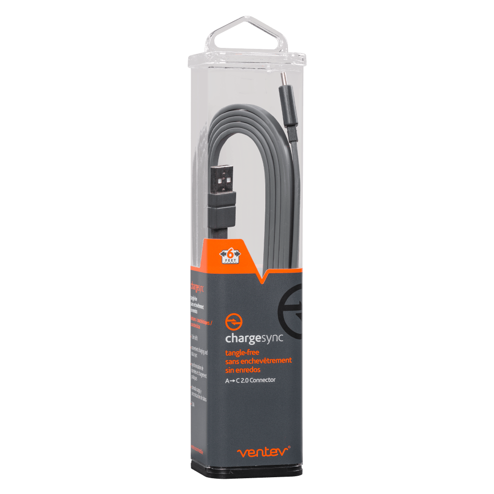 Ventev chargesync USB A to USB C 2.0 Cable 6ft