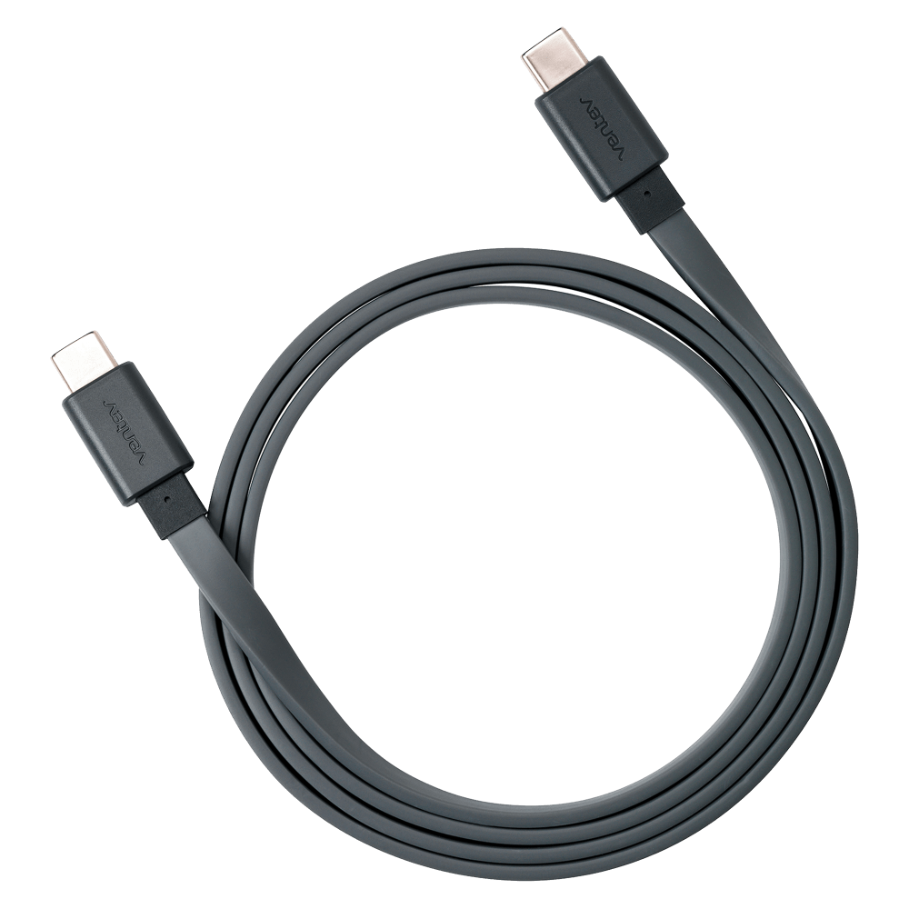 Ventev chargesync USB C to USB C 2.0 Cable 3.3ft Gray