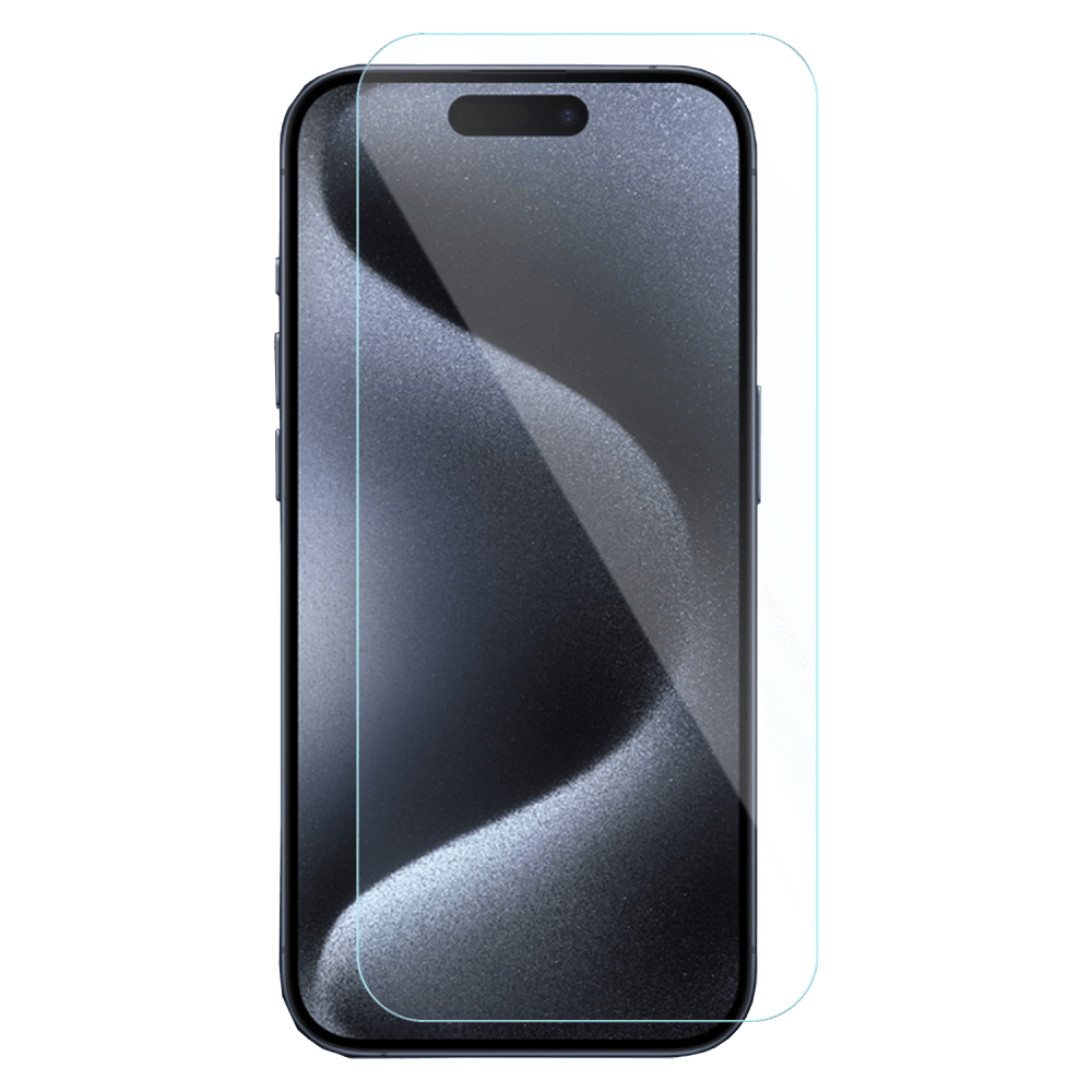 Gadget Guard Glass Screen Protector (No Guide) for Apple iPhone 15 Pro Clear