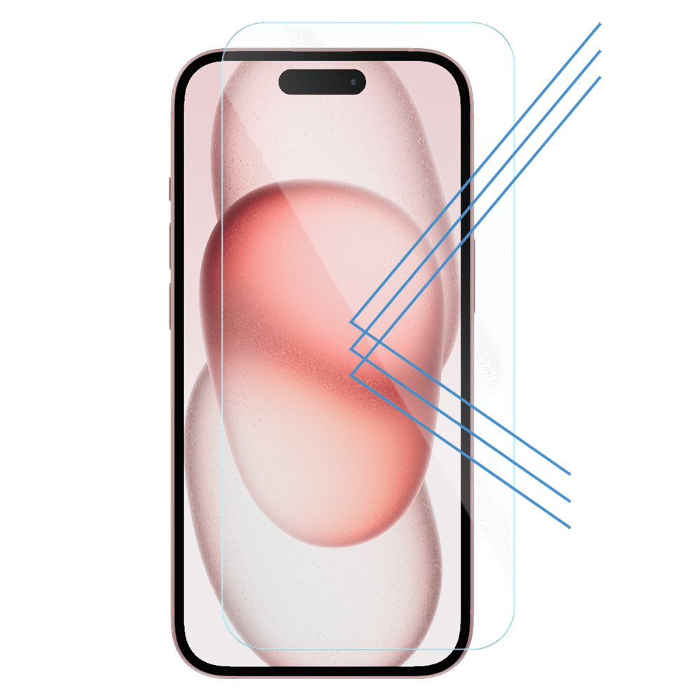 Gadget Guard Antimicrobial Blue Light Screen Protector for Apple iPhone 15 Plus Clear