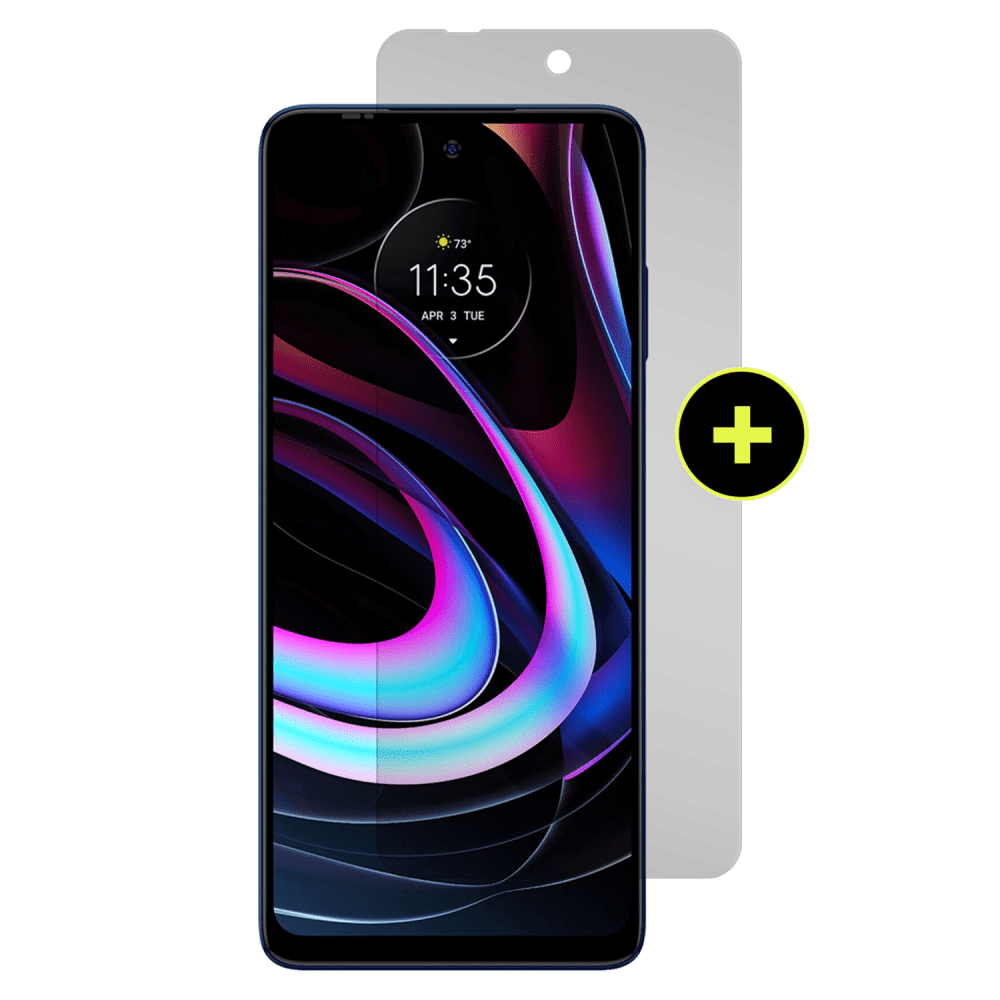 Gadget Guard Plus $150 Guarantee Glass Screen Protector for Motorola Edge (2021) / Edge 5G UW Clear